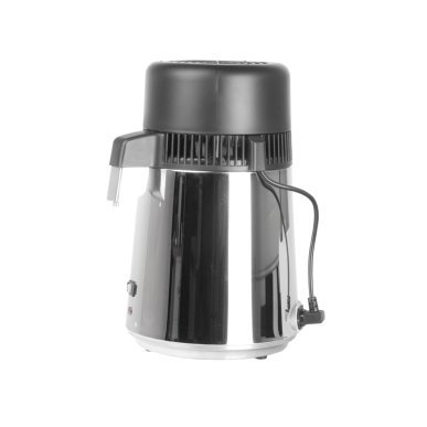 Professionele waterdestilleerder LAFOMED inox 4 liter met glazen container voor salons, behandelruimtes en schoon werk
