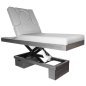 Verwarmd spa-behandelbed Azzurro Wood 815B lichtgrijs voor massage-, lichaams- en professionele salonbehandelingen Verwarmd spa-behandelbed Azzurro Wood 815B lichtgrijs voor massage-, lichaams- en professionele salonbehandelingen