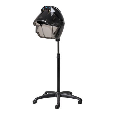 Ionische staande droogkap Gabbiano Centurion LVI-203S zwart voor professioneel drogen, styling en haarverzorging in salon