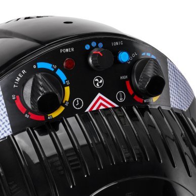 Ionische staande droogkap Gabbiano Centurion LVI-203S zwart voor professioneel drogen, styling en haarverzorging in salon