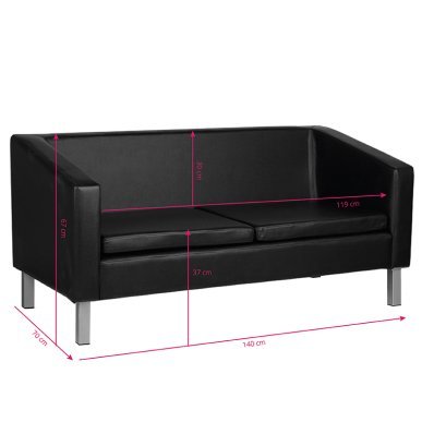 Gabbiano BM18003 wachtbank zwart