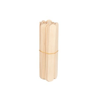 Grote houten spatels voor waxing en cosmetische behandelingen 150 x 18 x 1,8 mm, set van 150 stuks voor salons