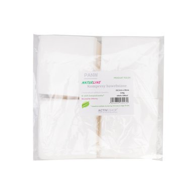 Katoenen kompressen voor behandelingen Naturline 150 g 16,5 x 18 cm voor professioneel salon- en praktijkgebruik