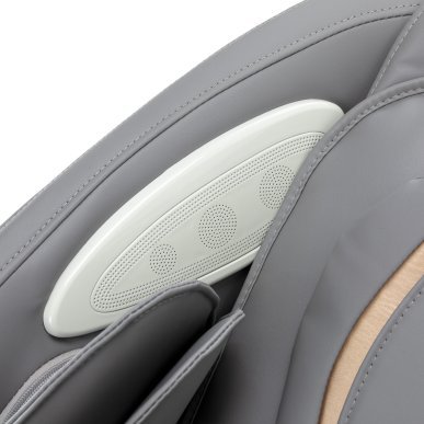 Professionele 3D-massagestoel Sakura Maximus 809 wit-grijs voor salons, spa's en wellnessruimtes met meer klantcomfort