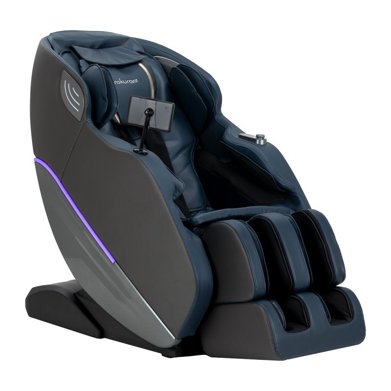 Fotel masujący 3D Sakura Maximus 809 szaro-niebieski