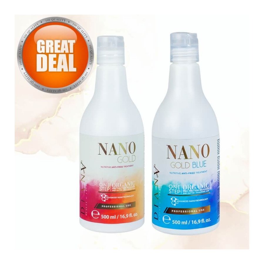 Promotional set NanoGold 500ml + NanoBlue 500ml for the price of 1 large nanoplasty