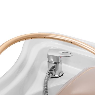 Professioneel Head Spa-wasbed Gabbiano 017 beige voor hoofdhuidrituelen, wassen en ontspannende salonbehandelingen