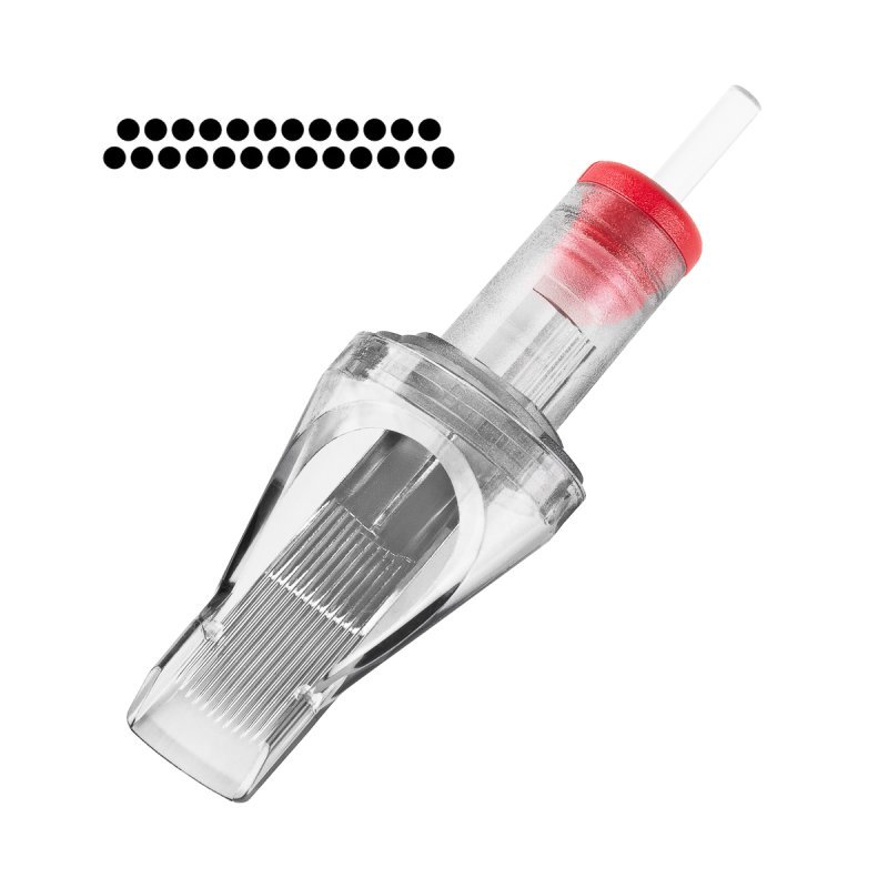 Tattoo cartridges EL CARTEL V2 0,35 mm 25RM Medium Taper 10 stuks voor shading en grotere tattoo-oppervlakken