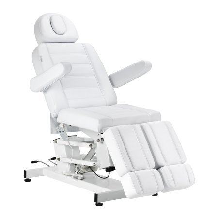 Professionele elektrische pedicurestoel Azzurro 706 wit met 1 motor voor salon, praktijk en comfortabele pedicurebehandeling