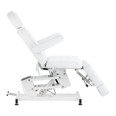 Professionele elektrische pedicurestoel Azzurro 706 wit met 1 motor voor salon, praktijk en comfortabele pedicurebehandeling