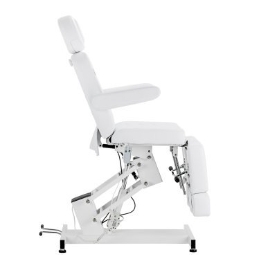 Professionele elektrische pedicurestoel Azzurro 706 wit met 1 motor voor salon, praktijk en comfortabele pedicurebehandeling