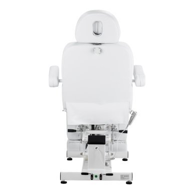 Professionele elektrische pedicurestoel Azzurro 706 wit met 1 motor voor salon, praktijk en comfortabele pedicurebehandeling