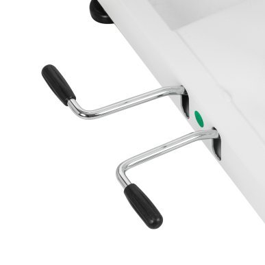 Professionele elektrische pedicurestoel Azzurro 706 wit met 1 motor voor salon, praktijk en comfortabele pedicurebehandeling