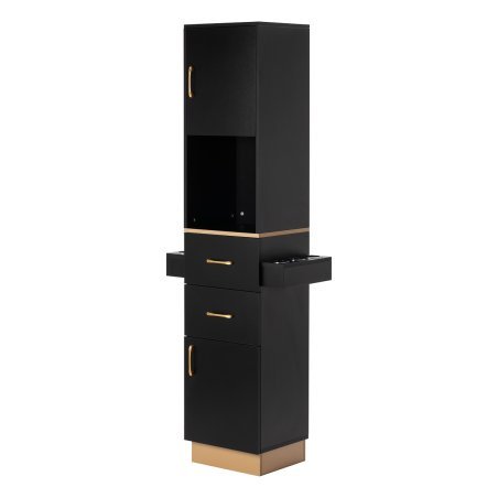 Kapperswerkplek TOTEM GOLD van Gabbiano voor professioneel salonwerk, comfort, organisatie en een verzorgde werkruimte