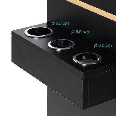 Kapperswerkplek TOTEM GOLD van Gabbiano voor professioneel salonwerk, comfort, organisatie en een verzorgde werkruimte