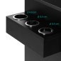 Professionele kapperswerkplek Gabbiano TOTEM BLACK voor kapsalon, beautyruimte en georganiseerde salonservice