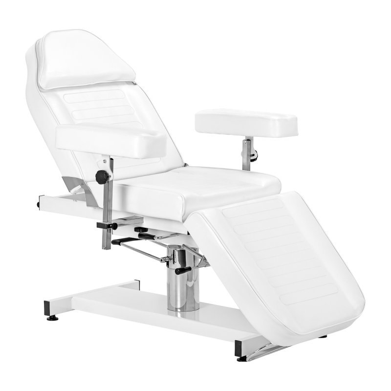 Hydraulische behandelstoel Sillon A 210DH wit met cradle voor beauty salon, wellnessruimte en professionele studio