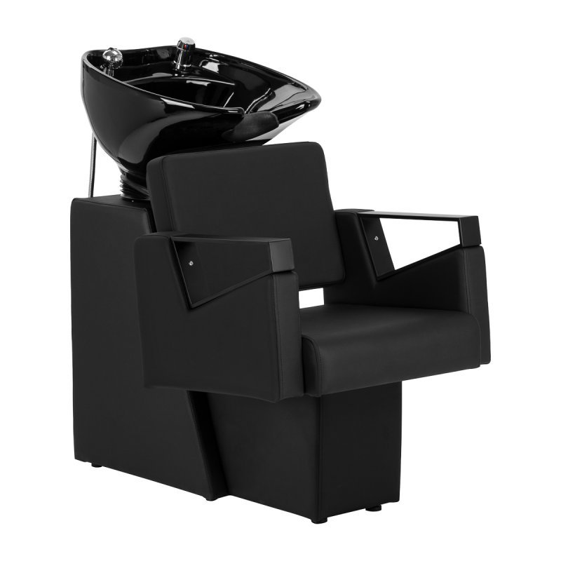 Kapperswasunit Hair System Duplex Noir voor professionele waszone, haarvoorbereiding en comfortabele salonservice