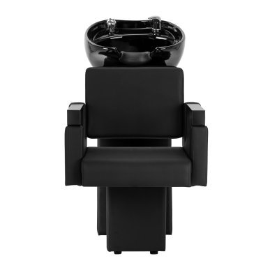 Kapperswasunit Hair System Duplex Noir voor professionele waszone, haarvoorbereiding en comfortabele salonservice