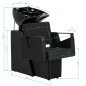 Kapperswasunit Hair System Duplex Noir voor professionele waszone, haarvoorbereiding en comfortabele salonservice