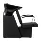 Professionele kapperswasunit Hair System Edge Noir voor kapsalon, comfortabel wassen en een georganiseerde salonwerkplek