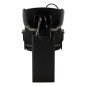 Professionele kapperswasunit Hair System Komodo zwart voor salons, comfortabel haar wassen en een georganiseerde werkplek