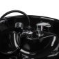 Professionele kapperswasunit Hair System Komodo zwart voor salons, comfortabel haar wassen en een georganiseerde werkplek