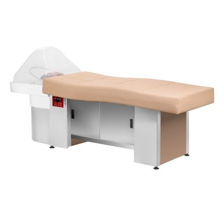 Professioneel Head Spa-wasbed Gabbiano 017B beige voor wassen, hoofdhuidrituelen en ontspannende salonbehandelingen