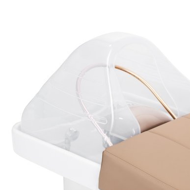 Professioneel Head Spa-wasbed Gabbiano 017B beige voor wassen, hoofdhuidrituelen en ontspannende salonbehandelingen