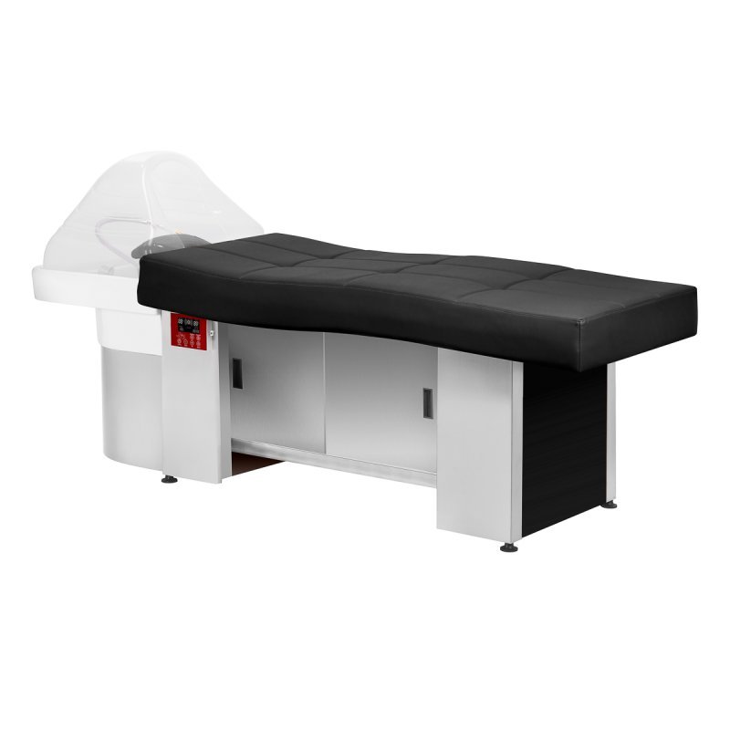 Professioneel Head Spa-wasbed Gabbiano 017B zwart voor salons, hoofdhuidrituelen en comfortabele behandelingen Professioneel Head Spa-wasbed Gabbiano 017B zwart voor salons, hoofdhuidrituelen en comfortabele behandelingen