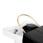 Professioneel Head Spa-wasbed Gabbiano 017B zwart voor salons, hoofdhuidrituelen en comfortabele behandelingen Professioneel Head Spa-wasbed Gabbiano 017B zwart voor salons, hoofdhuidrituelen en comfortabele behandelingen