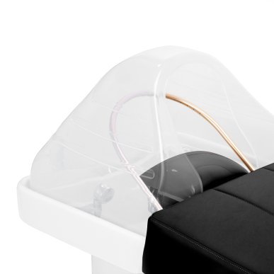 Professioneel Head Spa-wasbed Gabbiano 017B zwart voor salons, hoofdhuidrituelen en comfortabele behandelingen