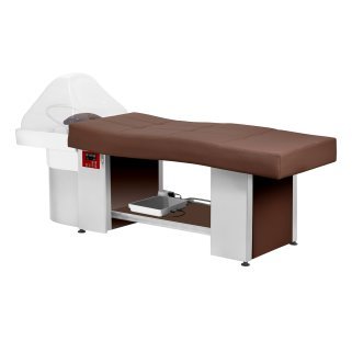 Head Spa-wasbed Gabbiano 017 bruin voor professioneel salon, comfortabel wassen en georganiseerde hoofdhuidbehandelingen