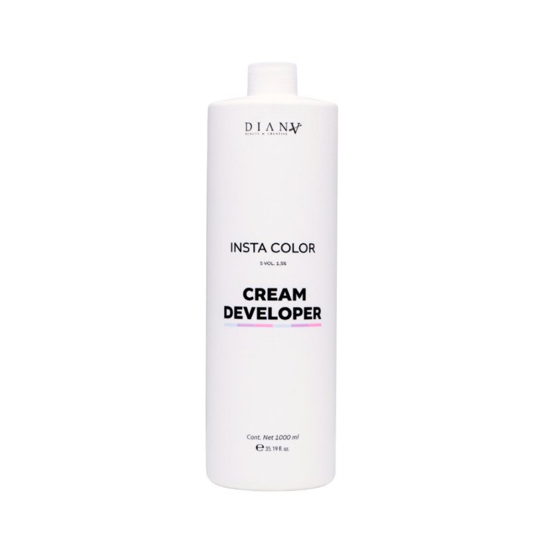 Professionele crème developer Insta Color 1,5% 1000 ml voor gel-crème toners, homogene mix en kleuractivatie in de salon Professionele crème developer Insta Color 1,5% 1000 ml voor gel-crème toners, homogene mix en kleuractivatie in de salon