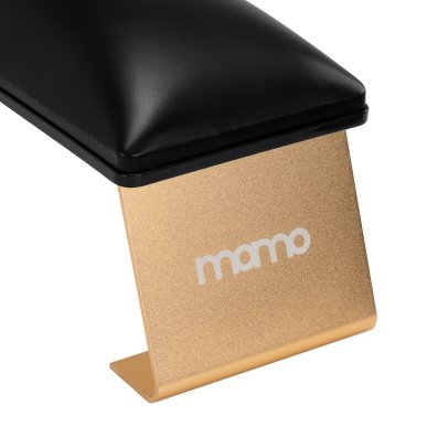Manicuresteun Momo 7-M zwart voor professioneel salonwerk, comfortabele werkhouding en georganiseerde manicurebehandelingen