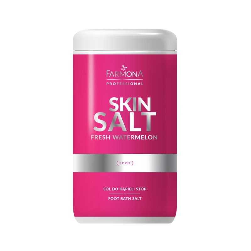 Voetenbadzout Farmona Skin Salt Fresh Watermelon 1250 g voor frisse voeten, zachte huid en professionele pedicure