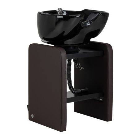 Professionele kapperswasunit Omega Nautica bruin voor comfortabel wassen en een georganiseerde service in de kapsalon