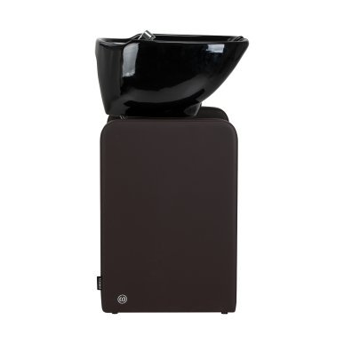 Professionele kapperswasunit Omega Nautica bruin voor comfortabel wassen en een georganiseerde service in de kapsalon