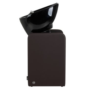Professionele kapperswasunit Omega Nautica bruin voor comfortabel wassen en een georganiseerde service in de kapsalon