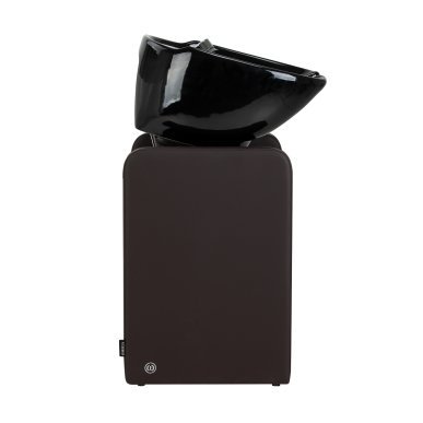 Professionele kapperswasunit Omega Nautica bruin voor comfortabel wassen en een georganiseerde service in de kapsalon
