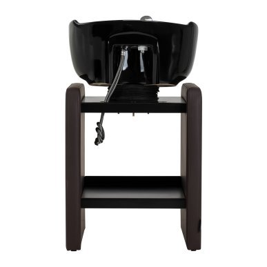 Professionele kapperswasunit Omega Nautica bruin voor comfortabel wassen en een georganiseerde service in de kapsalon