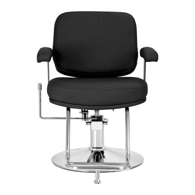 Kappersstoel Omega Astra Plus zwart hydraulisch voor professionele kapsaloninrichting en comfortabel salonwerk