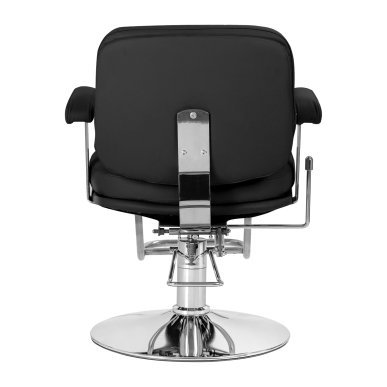 Kappersstoel Omega Astra Plus zwart hydraulisch voor professionele kapsaloninrichting en comfortabel salonwerk