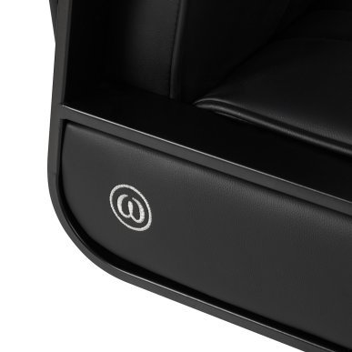 Professionele kappersstoel Omega Luna zwart hydraulisch voor kapsalon, comfortabel werken en een verzorgde saloninrichting