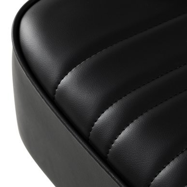 Professionele kappersstoel Omega Luna zwart hydraulisch voor kapsalon, comfortabel werken en een verzorgde saloninrichting