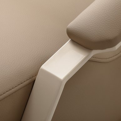 Professionele kapperswasunit Omega Marina beige met stoel voor comfortabel werken, wassen en een verzorgde saloninrichting