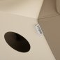 Professionele kapperswasunit Omega Marina beige met stoel voor comfortabel werken, wassen en een verzorgde saloninrichting