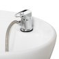 Professionele kapperswasunit Omega Marina beige met stoel voor comfortabel werken, wassen en een verzorgde saloninrichting