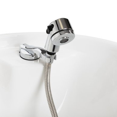 Professionele kapperswasunit Omega Marina beige met stoel voor comfortabel werken, wassen en een verzorgde saloninrichting
