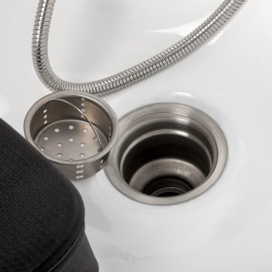 Professionele kapperswasunit Omega Marina beige met stoel voor comfortabel werken, wassen en een verzorgde saloninrichting